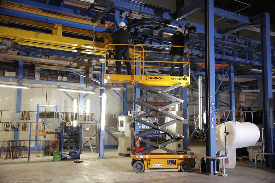 Haulotte Optimum 8, platformă foarfecă de 7,8 m